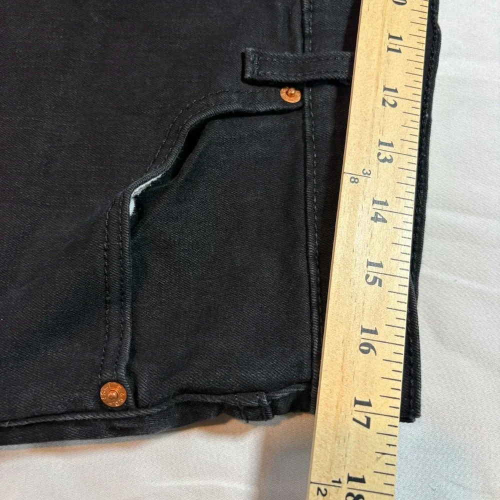 Levis 512 Mens Slim Taper Black Denim Jeans 36x32 W36 L32 Stretch Pants